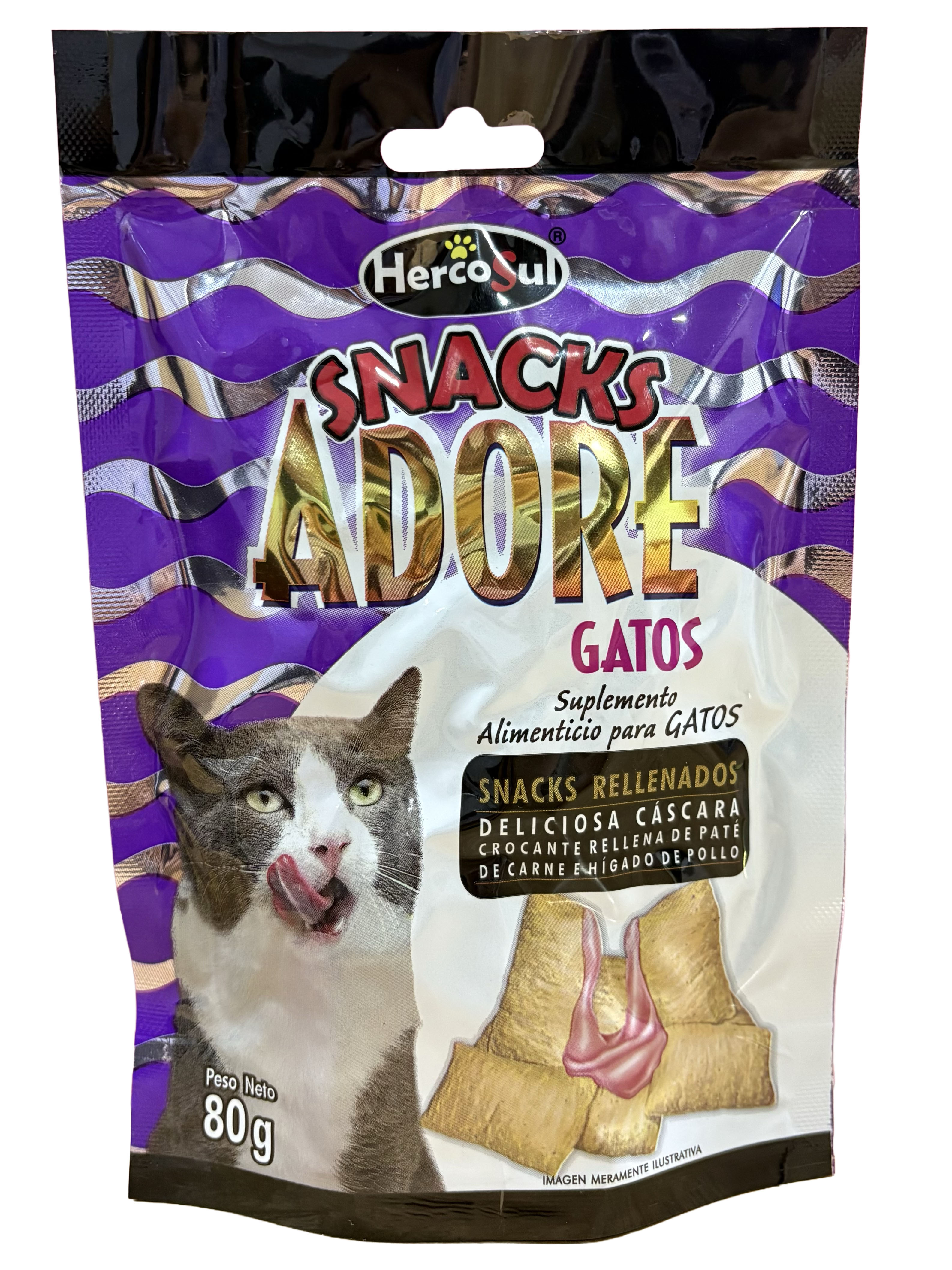Snacks Rellenados de Paté para Gatos HercoSul