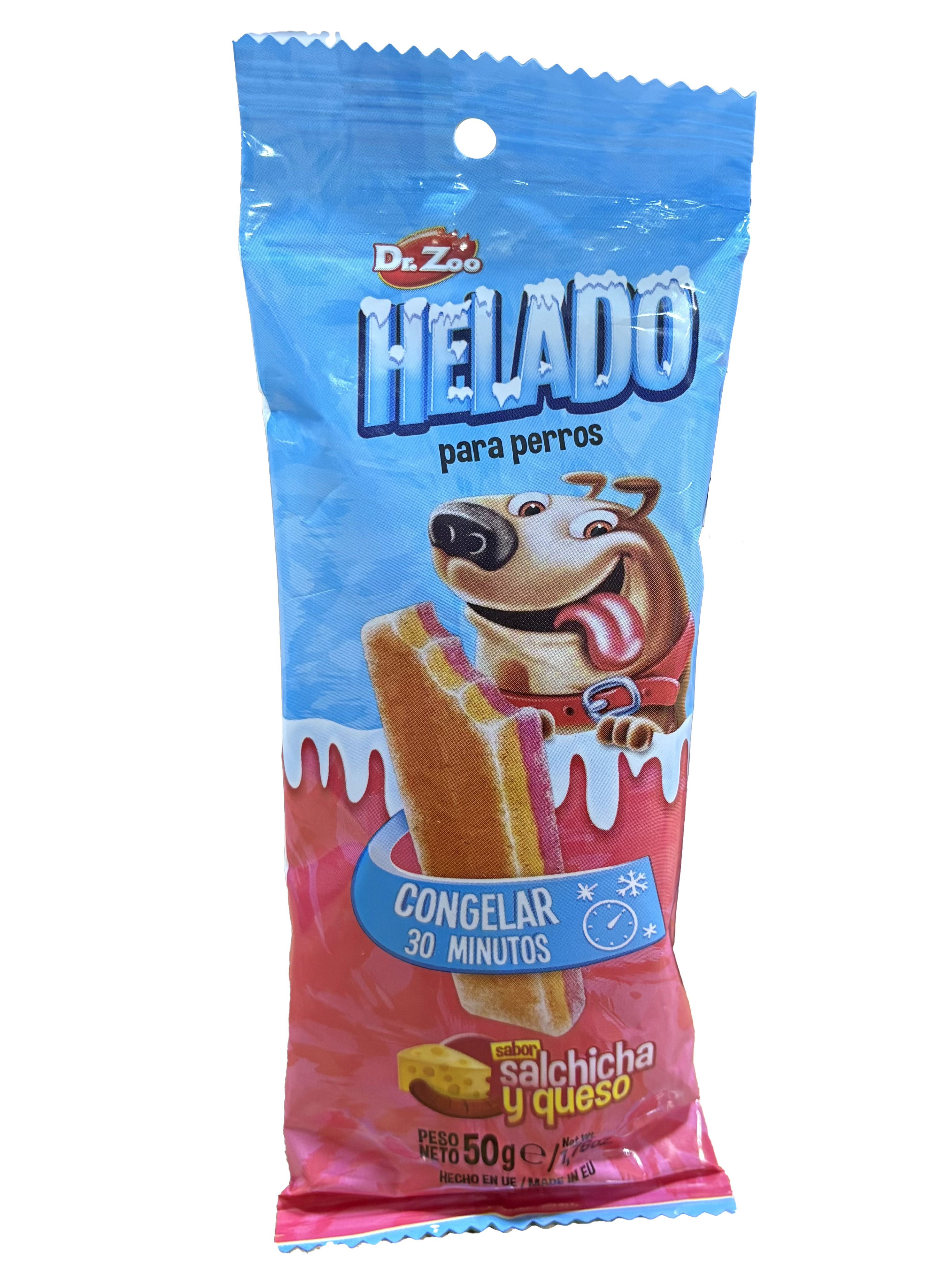 Helado para Perros Sabor Salchicha y Queso Dr. Zoo