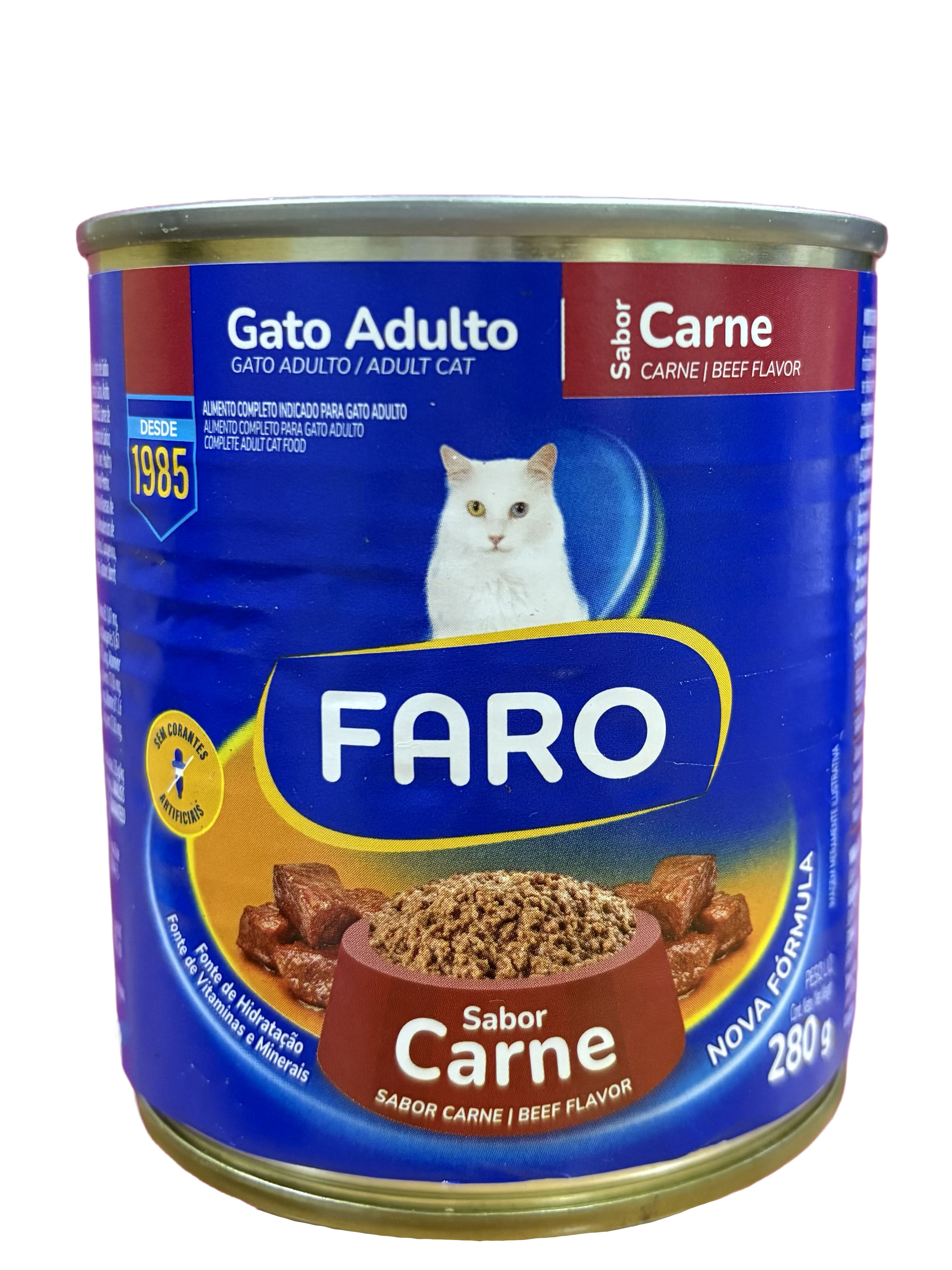 Lata de Carne para Gatos Adultos 280g Faro