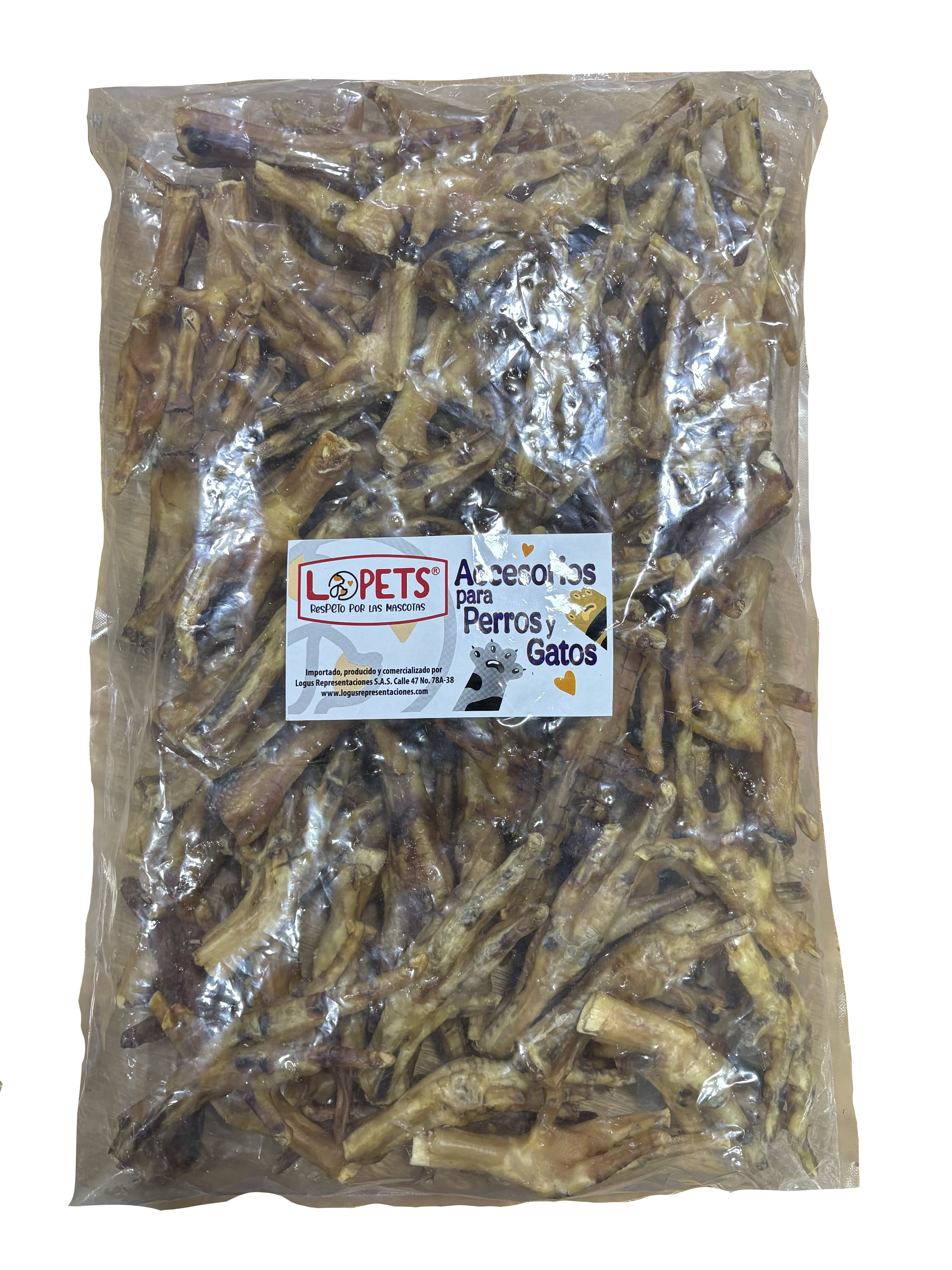 Patas de Pollo Deshidratadas a Granel LoPets